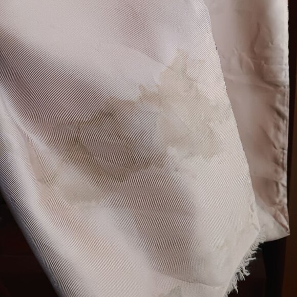 Vintage Men's Scarf 1940's Rayon Fringed Beau Brummel Petit Point Stag Deer 52" - Picture 10 of 12